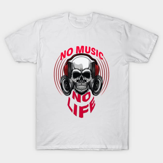 Music is food for the soul،no music no life T-Shirt by Designchek⭐⭐⭐⭐⭐